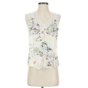 🎉Glamaker Floral Ruched Long Sleeve Crop Top - Small